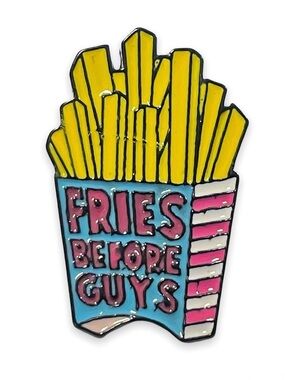 ☯️ Fries Before Guys Enamel Lapel Pin Brooch